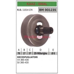 Cloche d'embrayage KAAZ débroussailleuse VX 360 430 SX 360 430 001235 | NewgardenParts.com