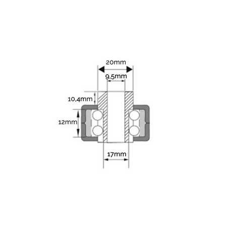 PULLEY INSERT HOLE 17MM AG2040004 Compatible | NewgardenParts.com