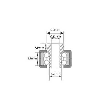 PULLEY INSERT HOLE 17MM AG2040006 Compatible | NewgardenParts.com
