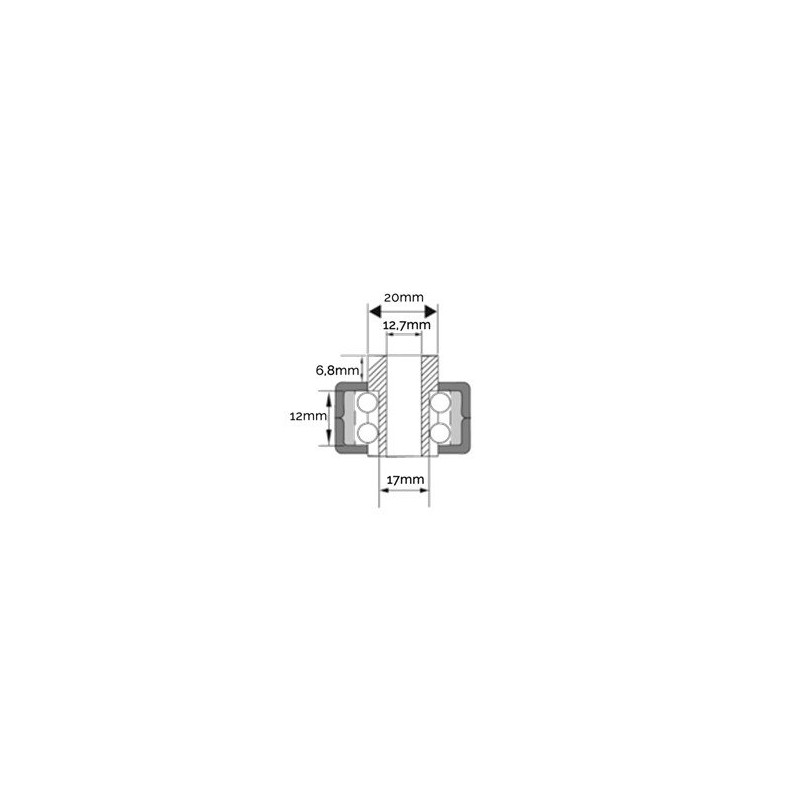 ORIFICIO DE INSERCIÓN DE POLEA 17MM AG2040008 Compatible