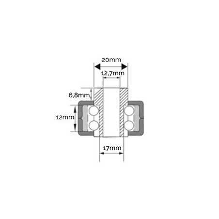 PULLEY INSERT HOLE 17MM AG2040008 Compatible | NewgardenParts.com