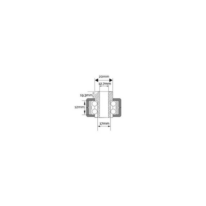 ORIFICIO DE INSERCIÓN DE POLEA 17MM AG2040009 Compatible