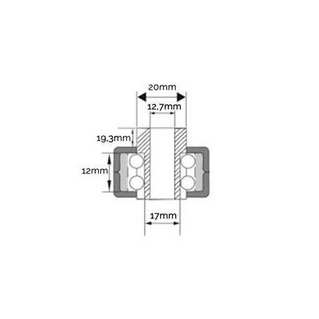 PULLEY INSERT HOLE 17MM AG2040009 Compatible | NewgardenParts.com