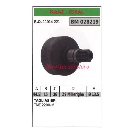 Campana frizione KAAZ tagliasiepe TM 2200-M 028219 | NewgardenParts.com