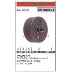 Clutch bell MAORI hedge trimmer TT 600 650 750 760 004671