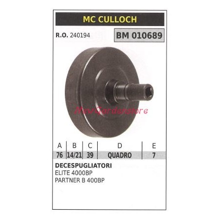 Campana frizione MC CULLOCH decespugliatore ELITE 4000BP PARTNER B 400BP 010689 | NewgardenParts.com