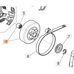 GST360 chainsaw clutch bell 50270014R OLEOMAC | NewgardenParts.com