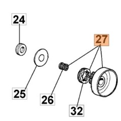 Campana frizione motosega modelli 999F 099900387 OLEOMAC | NewgardenParts.com