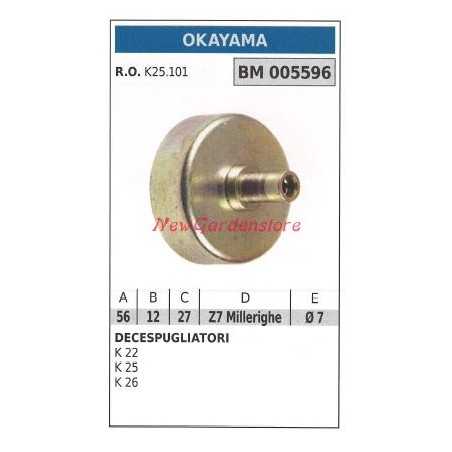 Cloche d'embrayage OKAYAMA débroussailleuse K 22 25 26 005596 | NewgardenParts.com