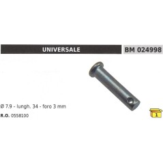 Safety pin Ø 7.9 mm L 34 mm hole 3 mm UNIVERSAL 0558100 | NewgardenParts.com