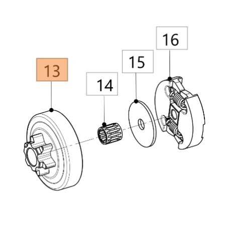ORIGINAL OLEOMAC clutch bell for chainsaw model GTSH 240 50350002R | NewgardenParts.com