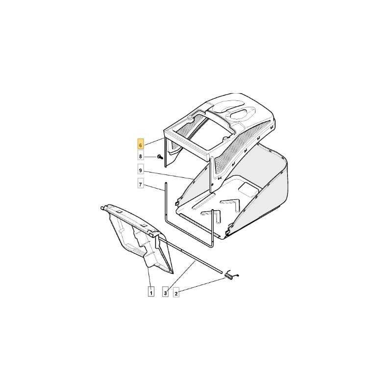 Partie supérieure du sac de coupe-bordures AL646SB CSA534TR, ORIGINAL STIGA 122486094/0