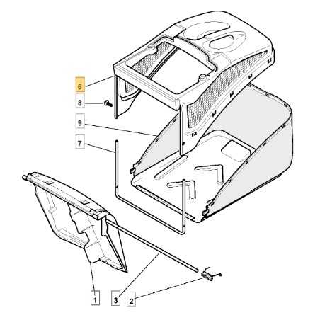 Partie supérieure du sac de coupe-bordures AL646SB CSA534TR, ORIGINAL STIGA 122486094/0 | NewgardenParts.com