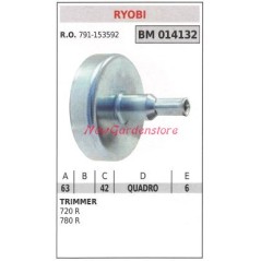 Cloche d'embrayage RYOBI débroussailleuse 720 R 780 R 014132