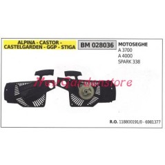 Messa in moto CASTELGARDEN motore motosega A 3700 400 SPARK 338 028036