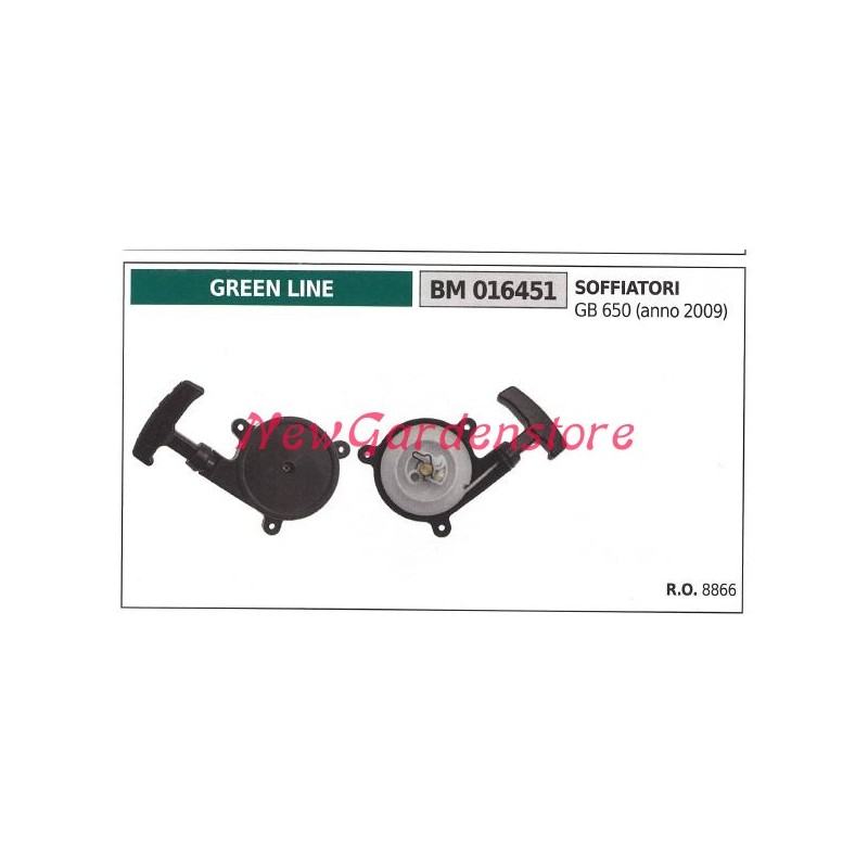 GREEN LINE arrancador motor soplador GB 650 año 2009 016451