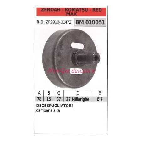 Clutch bell ZENOAH brushcutter high bell 010051 | NewgardenParts.com