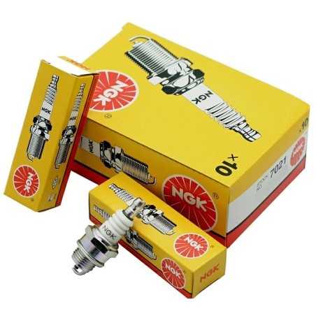 NGK spark plug for brushcutter, hedge trimmer, chainsaw and blower BR4HS | NewgardenParts.com