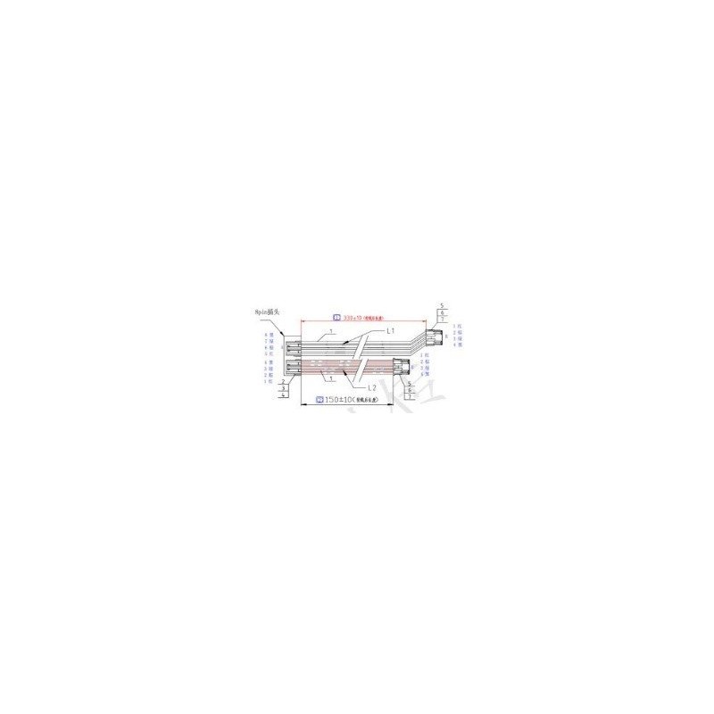 Cablaggio sensore di collisione ORIGINALE Sunseeker 16600866-01 PER X3/X5/X7