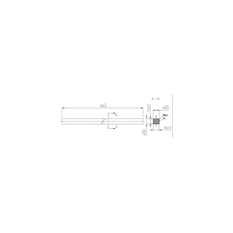 Striscia magnetica inferiore di ricarica ORIGINALE Sunseeker 16601099-02