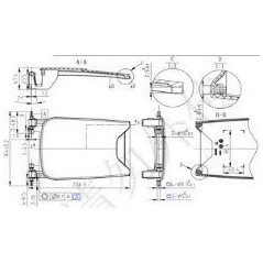 Gruppo coperchio ribaltabile ORIGINALE Sunseeker 16601081-01 | NewgardenParts.com