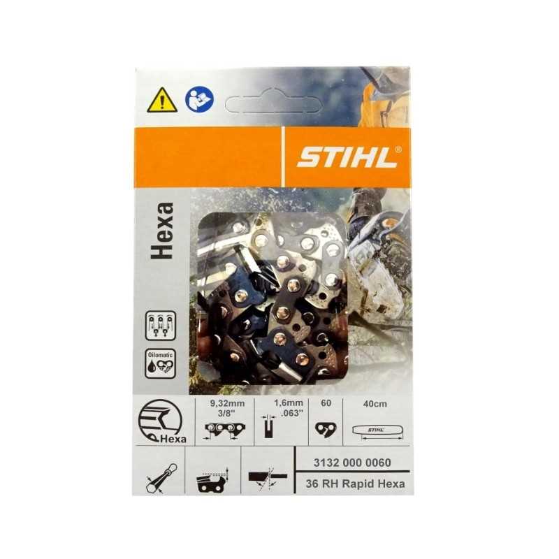 ORIGINAL STIHL RAPID HEXA chainsaw chain, 40 cm bar, 3/8 pitch, 60 links