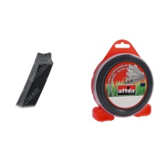 Alambre para desbrozadora cuadrada ATTILA, diámetro 2,4 mm, longitud 15 metros | NewgardenParts.com