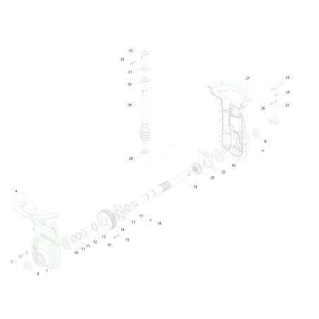 ALBERO TRASMISSIONE ZAPPE MZ60 391980 ORIGINALE BLUE BIRD | NewgardenParts.com