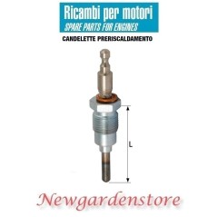 Candeletta preriscaldamento 10452 FIAT 1400B 615N autocarro BODINI 12volt lungo | NewgardenParts.com