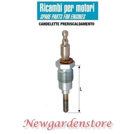 Candeletta preriscaldamento 10452 FIAT 1400B 615N autocarro BODINI 12volt lungo | NewgardenParts.com