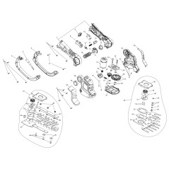 CONJUNTO DE HOJAS DE TIJERA GC 2210 7090003570009 ORIGINAL BLUE BIRD | NewgardenParts.com
