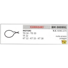 Muelle polea de arranque KAWASAKI para desbrozadora TD24 - TD33 92081-2274