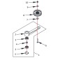 PULLEY ARM ZTR 60 PRO 632022 ORIGINAL BLUE BIRD