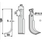 GOLDONI motoculteur lame rotative 350-141 350-140 gauche 190mm