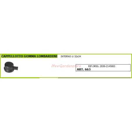 LOMBARDINI Gummikappe für Gehtraktor 663 | NewgardenParts.com