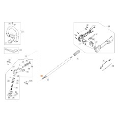 Flexible shaft brushcutter models BC22S BC22T ORIGINAL EMAK 61370048R