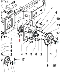 Albero freno di stazionamento TURBOLOADER ORIGINALE GIANNI FERRARI 01.40.20.0041 | NewgardenParts.com