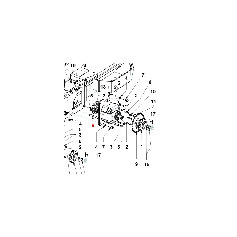 Feststellbremswelle TURBOLOADER ORIGINAL GIANNI FERRARI 01.40.20.0041