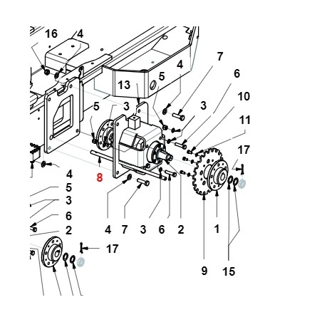 Albero freno di stazionamento TURBOLOADER ORIGINALE GIANNI FERRARI 01.40.20.0041 | NewgardenParts.com