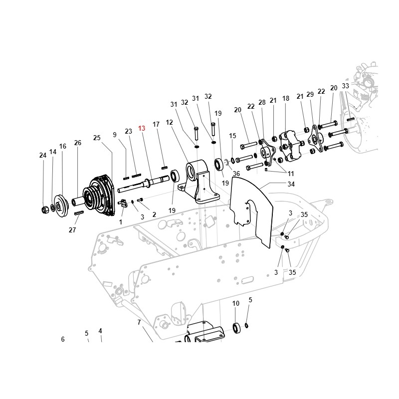 Arbre d'embrayage pdp TURBOZ ORIGINAL GIANNI FERRARI 01.40.40.0038