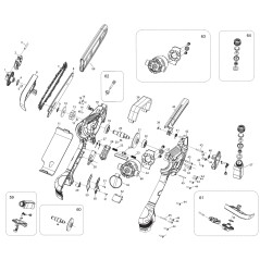 UPPER HANDLE CS 2206 3130905002800 ORIGINAL BLUE BIRD | NewgardenParts.com
