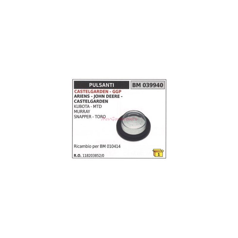 Replacement switch cap ariens castelgarden 039940