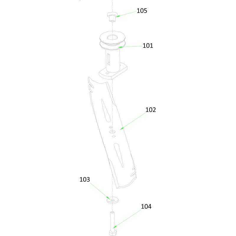 TAURUS 53 TA Mulchmesser 2100005 ORIGINAL BLUE BIRD