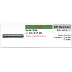 Selbstfahrende innere Antriebswelle KAAZ Rasenmäher LM5361SXA 161 028643