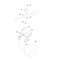 TAURUS 51TWC HONDA 2012100B ORIGINAL-Klingennabe BLUE BIRD | NewgardenParts.com