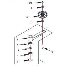 ZTR 60 PRO 633302 ORIGINAL TRANSMISSION PULLEY BLUE BIRD