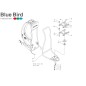 SOPORTE INFERIOR DEL MOTOR PROF. COMP. RÁPIDO NE 752850 ORIGINAL BLUE BIRD