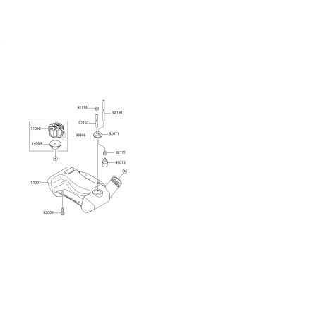 COMPLETE TANK CAP TJ53/45/35/27 99996-6107 ORIGINAL BLUE BIRD | NewgardenParts.com