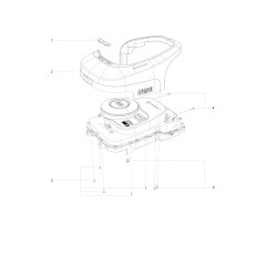 TELAIO SUPERIORE ESTERNO NAVIMOW AB.50.0016.95 ORIGINALE BLUE BIRD | NewgardenParts.com