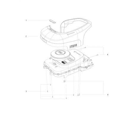 EXTERNAL UPPER FRAME NAVIMOW AB.50.0016.95 ORIGINAL BLUE BIRD | NewgardenParts.com
